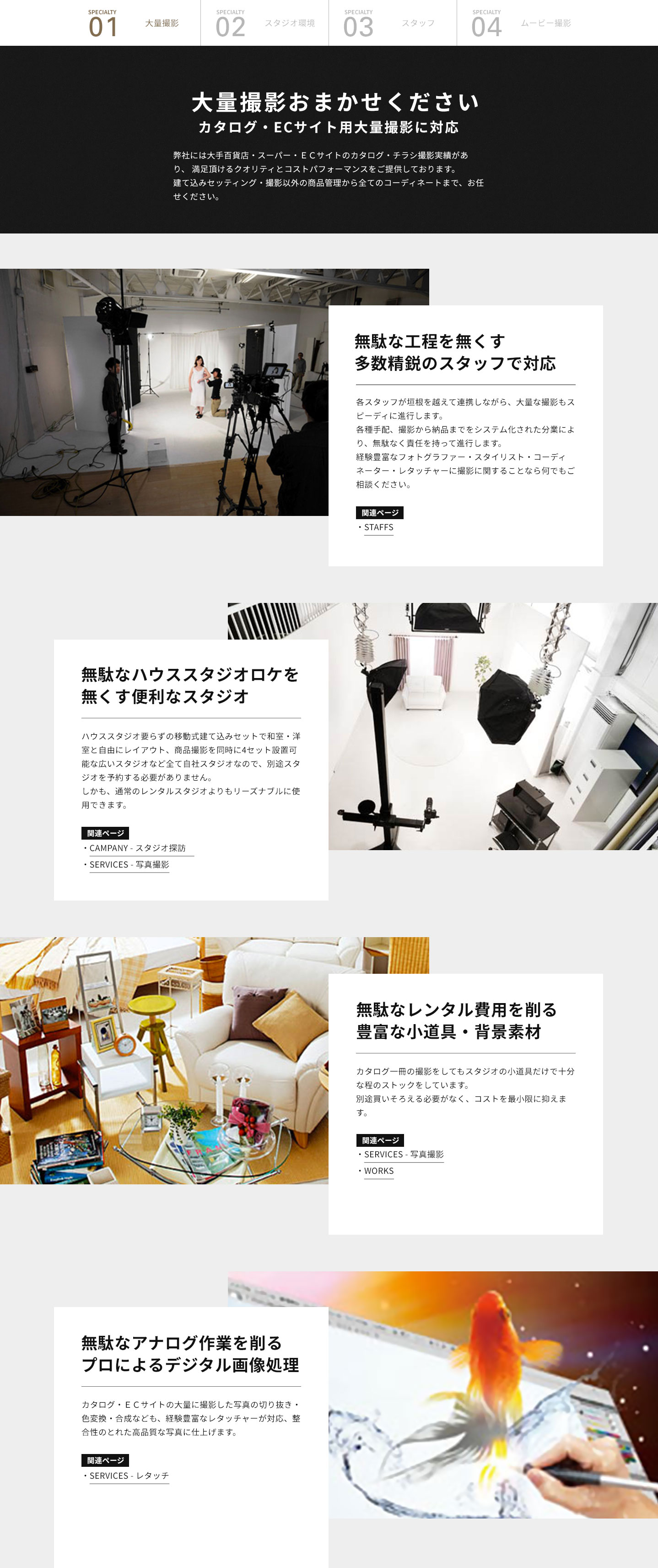 大量撮影おまかせください。